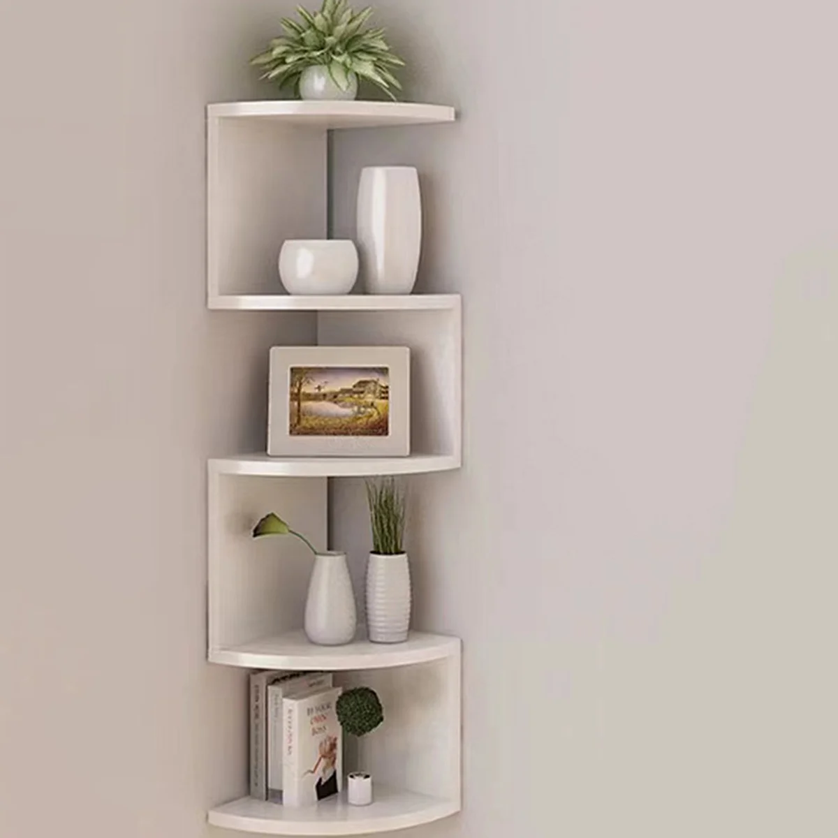 2/4/5 Layers PVC Wooden Corner Shelf Burlywood Storage Shelf Boho Home Decoration Floating Wall Organizer Room Decors Aesthetic 2/4/5 Layers PVC Wooden Corner Shelf Burlywood Storage Shelf Boho Home Decoration Floating Wall Organizer Room Decors Aesthetic