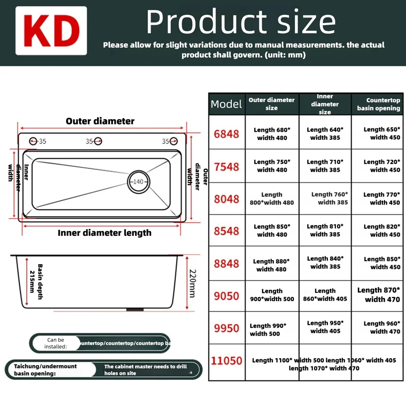 304 Stainless Steel Kitchen Sink