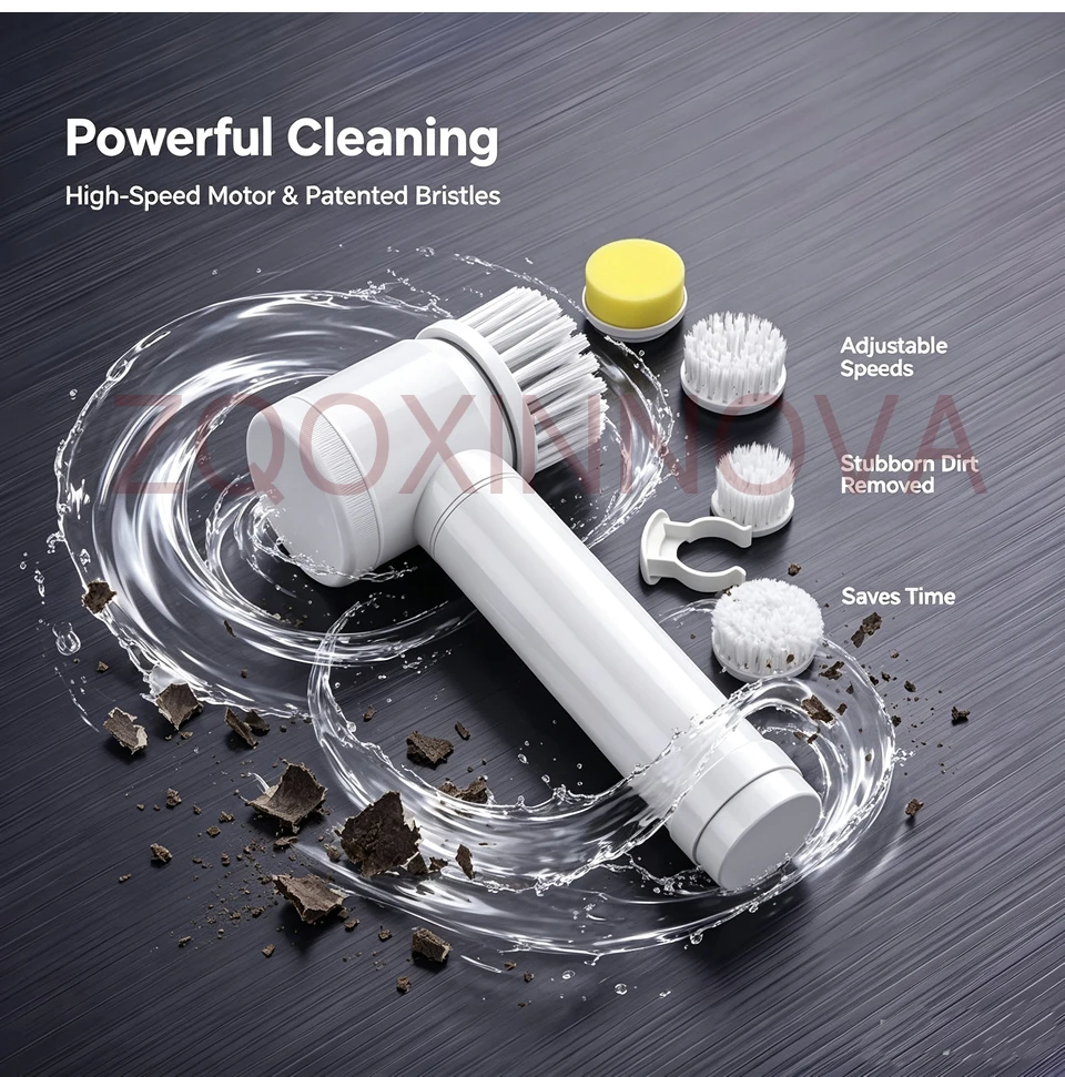 Household Cordless Spin Scrubber Kitchen Gadgets Hair Brushes Bathroom Broom Toilet Mops Electric Multipurpose Cleaning Brush Household Cordless Spin Scrubber Kitchen Gadgets Hair Brushes Bathroom Broom Toilet Mops Electric Multipurpose Cleaning Brush