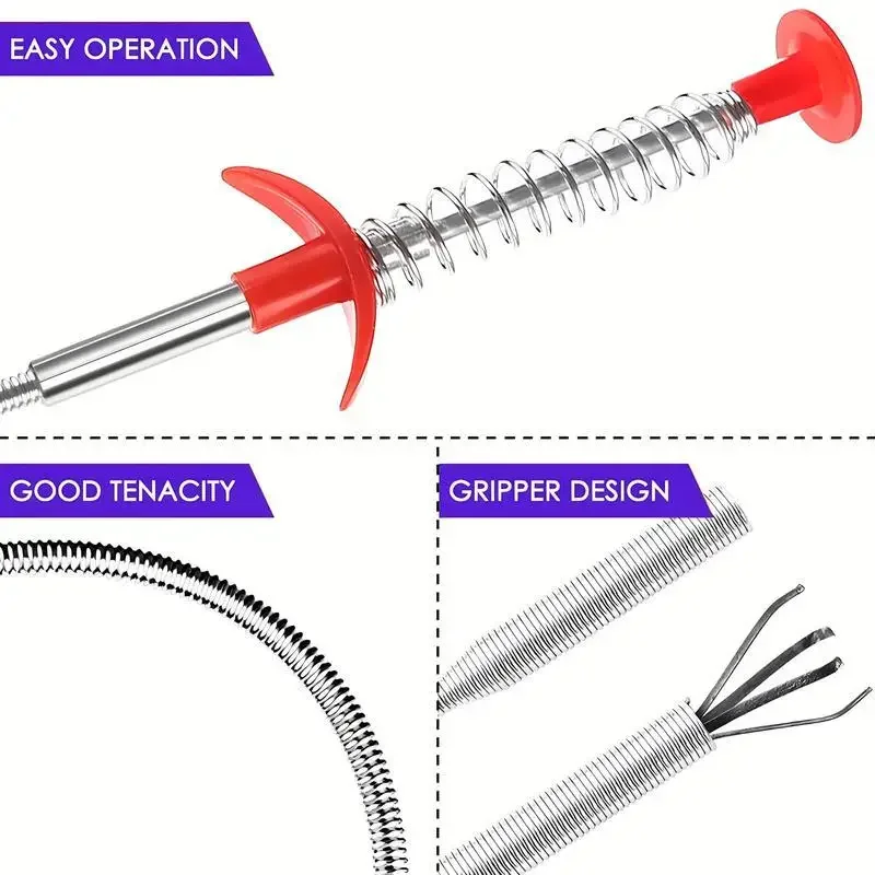 Kitchen Sink Cleaning Pipe Plunger and Sinks Sewer Toilet Unclogging With Grab Handle Factory Supply Four-jaw Pickup Unblocker Kitchen Sink Cleaning Pipe Plunger and Sinks Sewer Toilet Unclogging With Grab Handle Factory Supply Four-jaw Pickup Unblocker
