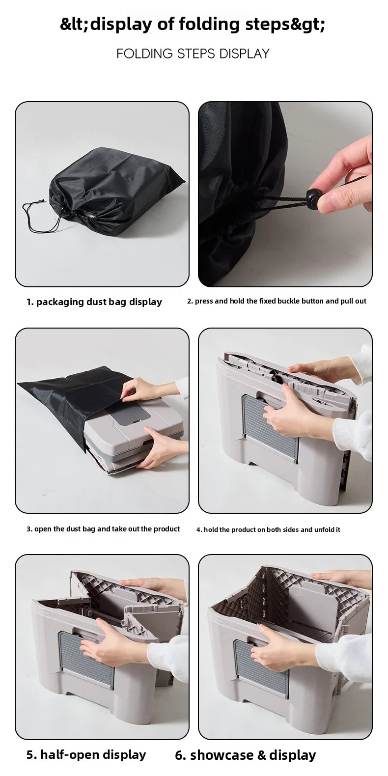 Adult Folding Portable Camping Toilet Odor-Proof Mobile Commode Stool for Car Emergency Outdoor Travel And Camping Use