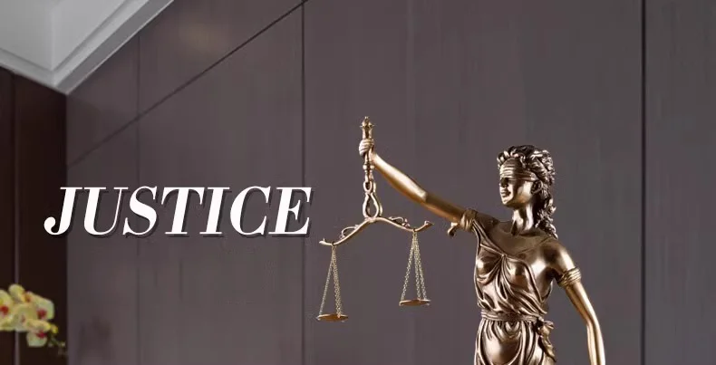 Judicial Fairness and Justice Goddess Figures Statue