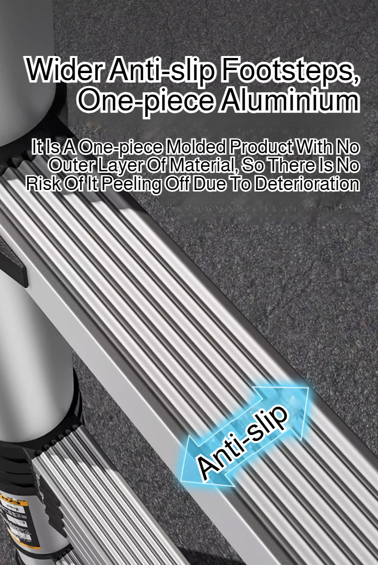 1.9-3.5M Stainless Steel Folding Ladder Herringbone Ladder Telescopic Ladders Step Ladder Household Engineering Stairs for Home 1.9-3.5M Stainless Steel Folding Ladder Herringbone Ladder Telescopic Ladders Step Ladder Household Engineering Stairs for Home