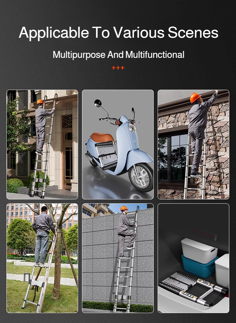 1.9-3.5M Stainless Steel Folding Ladder Herringbone Ladder Telescopic Ladders Step Ladder Household Engineering Stairs for Home 1.9-3.5M Stainless Steel Folding Ladder Herringbone Ladder Telescopic Ladders Step Ladder Household Engineering Stairs for Home