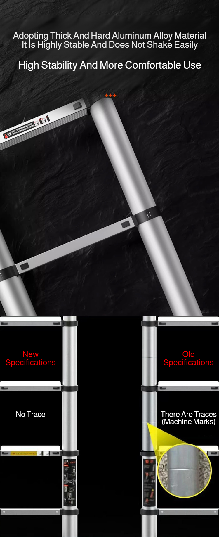 1.9-3.5M Stainless Steel Folding Ladder Herringbone Ladder Telescopic Ladders Step Ladder Household Engineering Stairs for Home 1.9-3.5M Stainless Steel Folding Ladder Herringbone Ladder Telescopic Ladders Step Ladder Household Engineering Stairs for Home