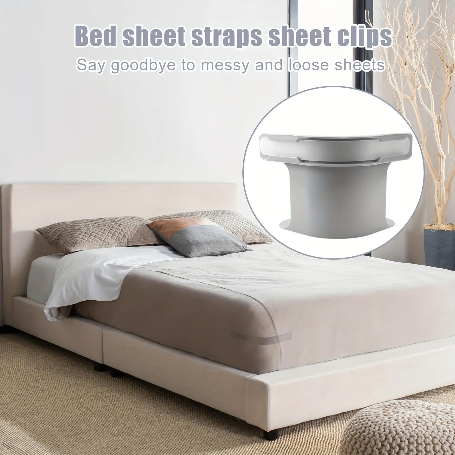 4PCS Invisible Heavy Duty Bedsheet Corner Tightener Clips Mattress Straps for All Sheet Sizes Non-Slip Holders Secure Bed Sheets 4PCS Invisible Heavy Duty Bedsheet Corner Tightener Clips Mattress Straps for All Sheet Sizes Non-Slip Holders Secure Bed Sheets