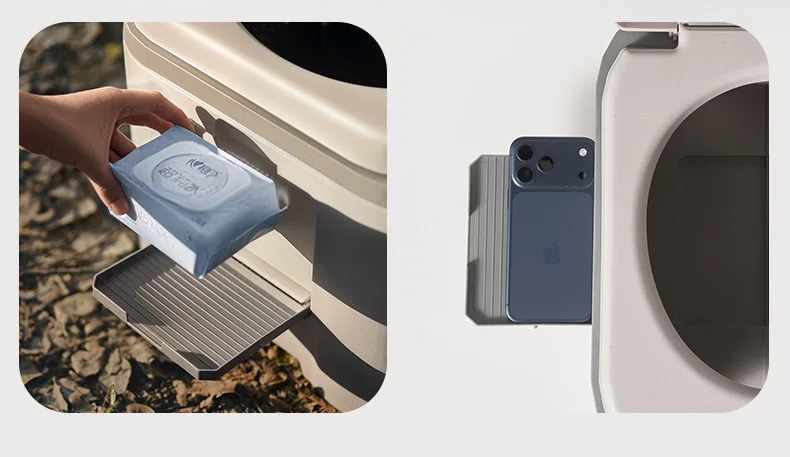Adult Folding Portable Camping Toilet Odor-Proof Mobile Commode Stool for Car Emergency Outdoor Travel And Camping Use