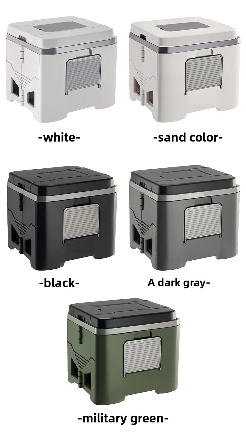 Adult Folding Portable Camping Toilet Odor-Proof Mobile Commode Stool for Car Emergency Outdoor Travel And Camping Use