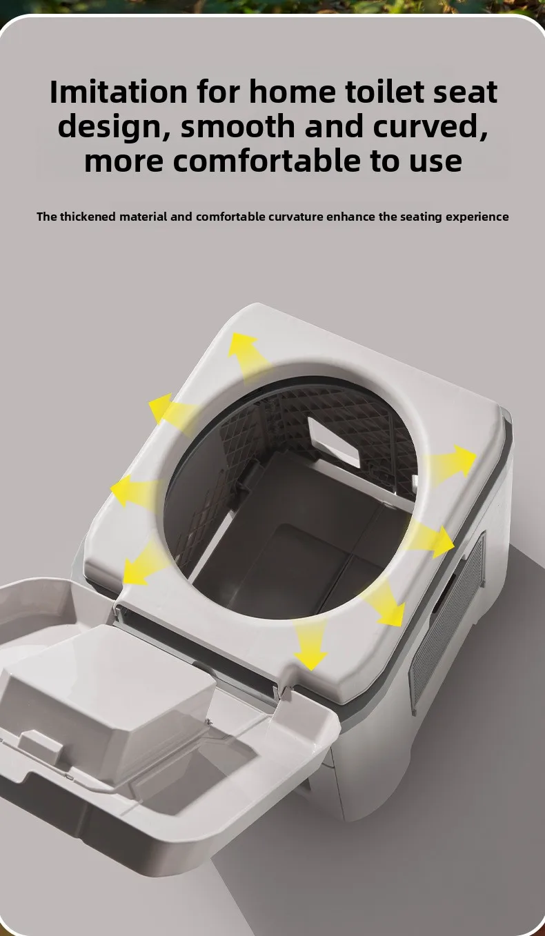 Adult Folding Portable Camping Toilet Odor-Proof Mobile Commode Stool for Car Emergency Outdoor Travel And Camping Use
