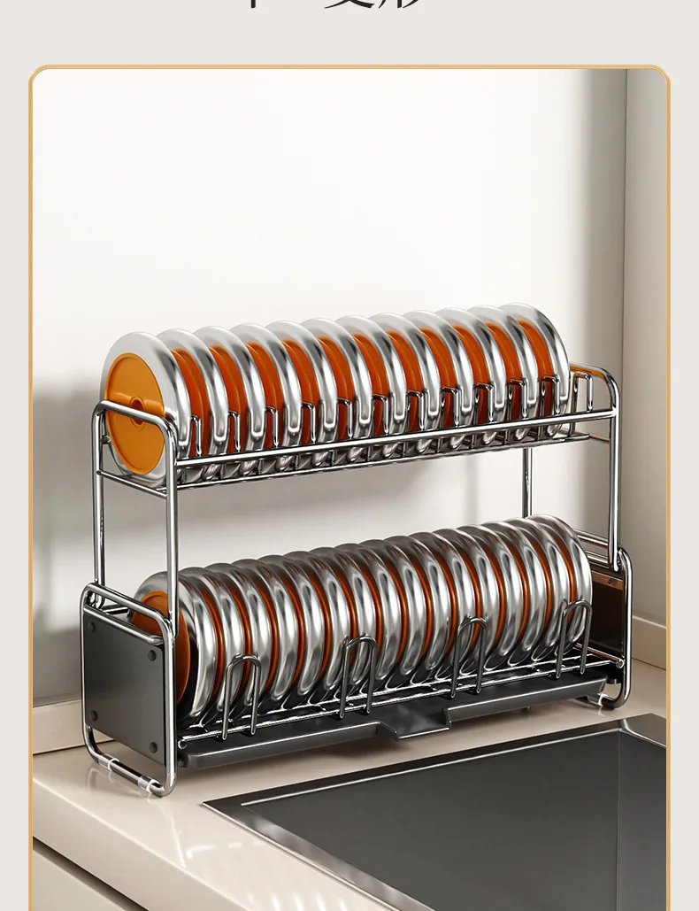 Dish Drying Rack Kitchen Bowl Dishes Organize Shelf Narrow Sink Side Countertop Dish Rack with Drainboard Rustproof Dish Drainer Dish Drying Rack Kitchen Bowl Dishes Organize Shelf Narrow Sink Side Countertop Dish Rack with Drainboard Rustproof Dish Drainer
