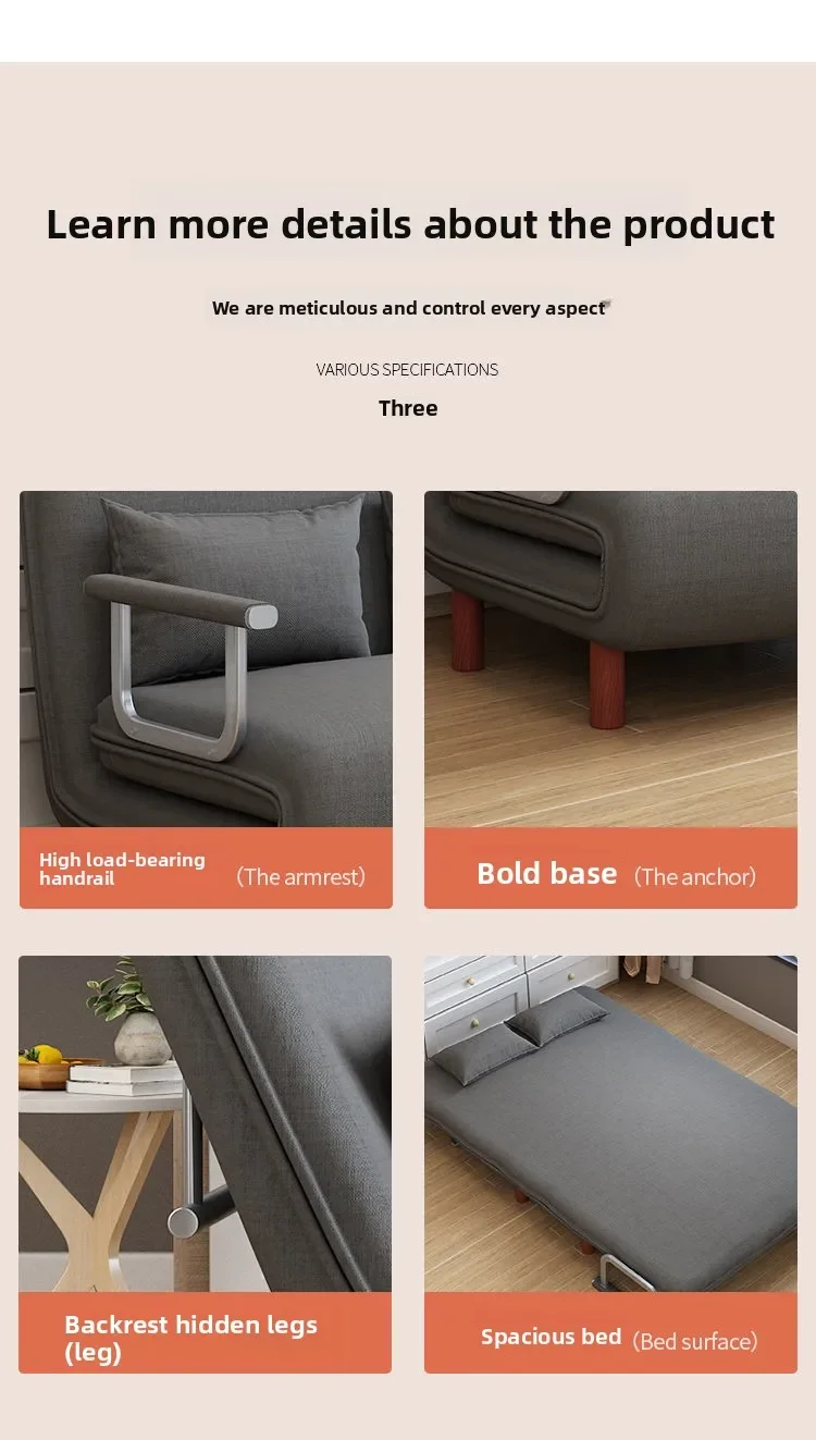 Durable Folding sofa bed dual-purpose living room Durable Folding sofa bed dual-purpose living room