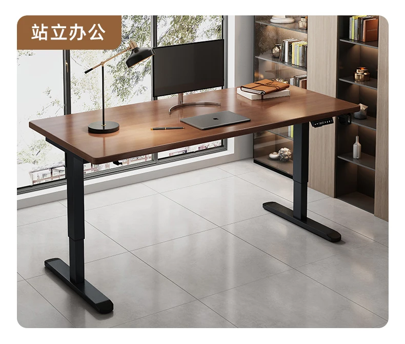 Electric Height-Adjustable Standing Desk Computer Desk for Gaming and Office Use Home Study Desk E-sports Table Workbench Tables