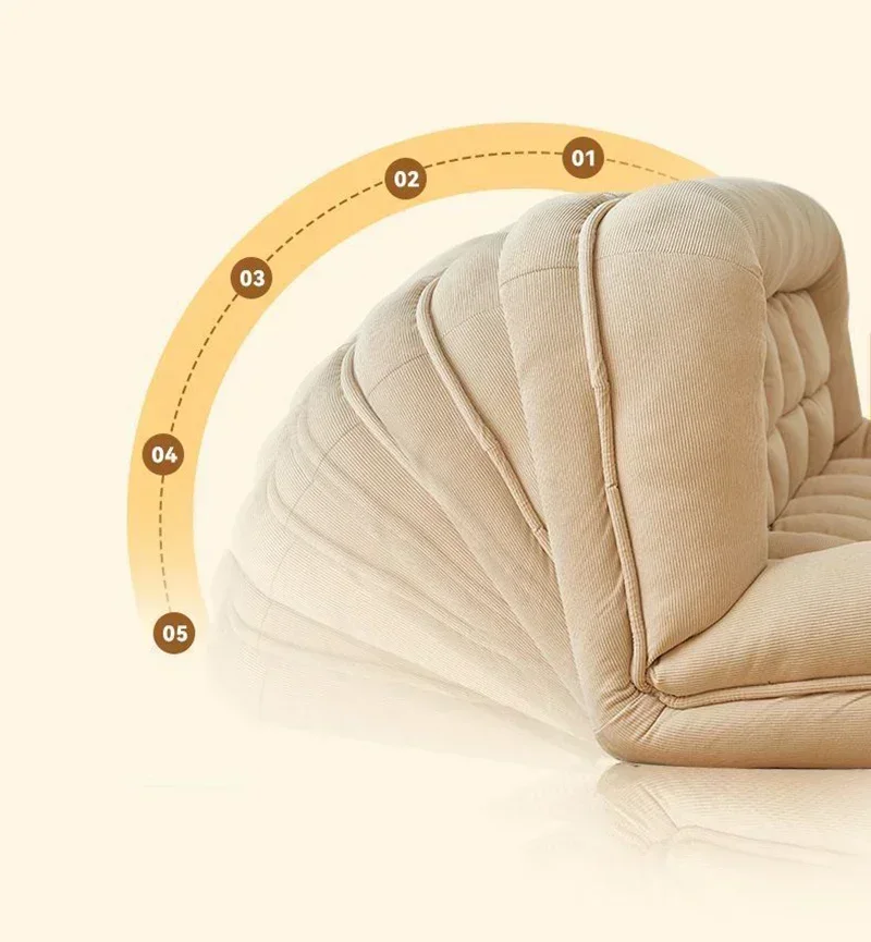 Folding Sofa Angle Adjustable Sofa Bed Sleepable Bedroom Living Room Leisure Chair Recliner Tatami Seating Furniture Beds
