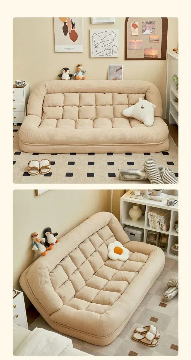 Folding Sofa Angle Adjustable Sofa Bed Sleepable Bedroom Living Room Leisure Chair Recliner Tatami Seating Furniture Beds