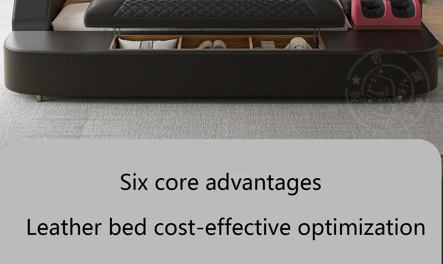 Girls Design Smart Bedroom Queen King Size Bed