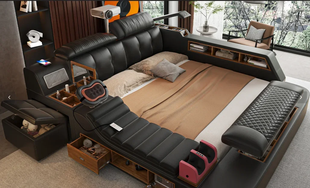 Girls Design Smart Bedroom Queen King Size Bed