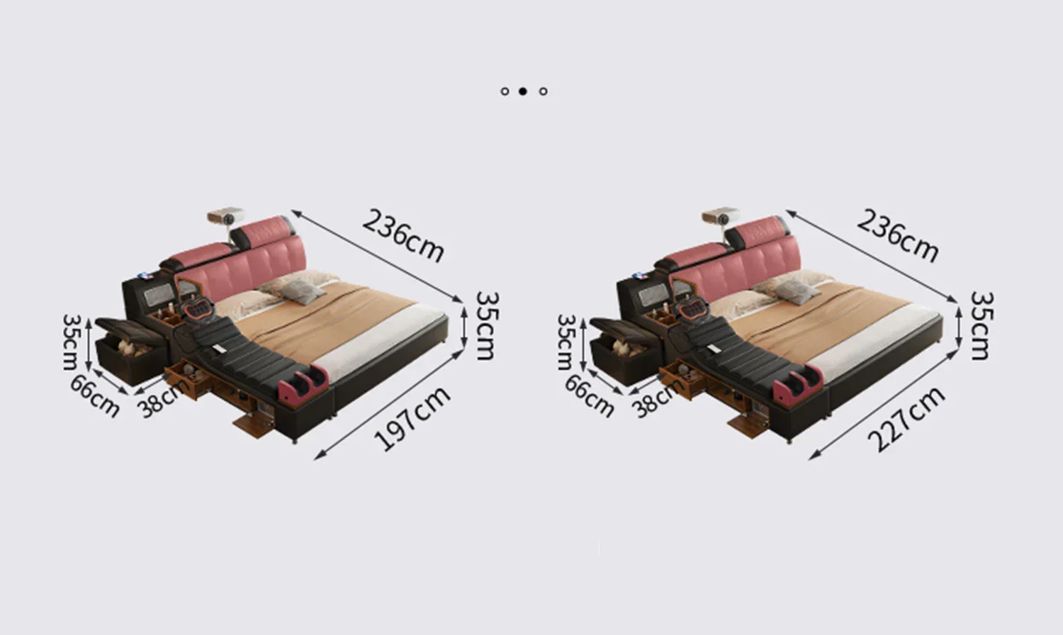 Girls Design Smart Bedroom Queen King Size Bed