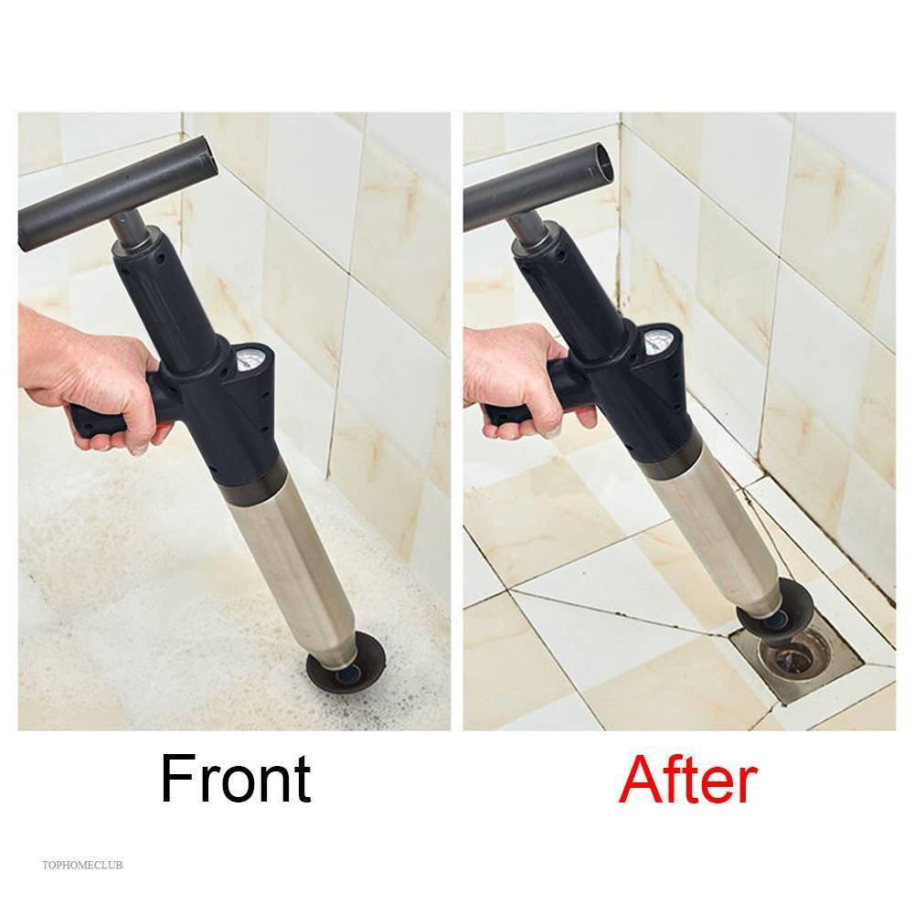 Toilet Plunger High Pressure Drain Plunger Dredge Clog Remover Sewer Pipe Unblocker Air Drain Blaster