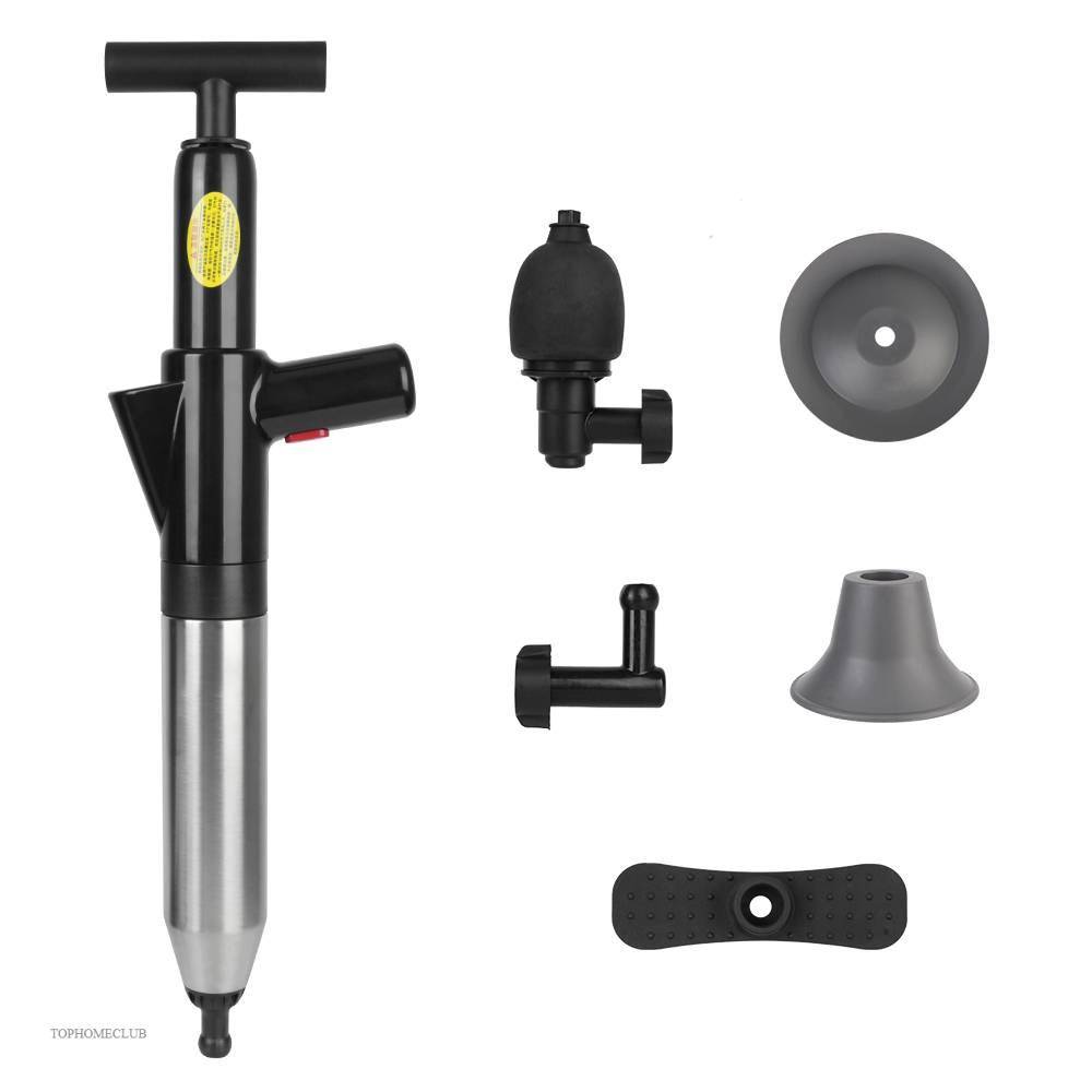 Toilet Plunger High Pressure Drain Plunger Dredge Clog Remover Sewer Pipe Unblocker Air Drain Blaster