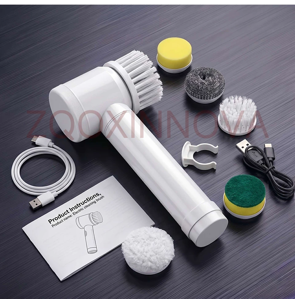 Household Cordless Spin Scrubber Kitchen Gadgets Hair Brushes Bathroom Broom Toilet Mops Electric Multipurpose Cleaning Brush Household Cordless Spin Scrubber Kitchen Gadgets Hair Brushes Bathroom Broom Toilet Mops Electric Multipurpose Cleaning Brush