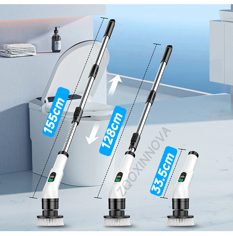 Household Cordless Spin Scrubber Kitchen Gadgets Hair Brushes Bathroom Broom Toilet Mops Electric Multipurpose Cleaning Brush Household Cordless Spin Scrubber Kitchen Gadgets Hair Brushes Bathroom Broom Toilet Mops Electric Multipurpose Cleaning Brush