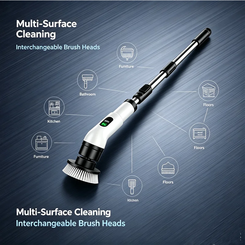 Household Cordless Spin Scrubber Shower Upgrades Household Cordless Spin Scrubber Shower Upgrades