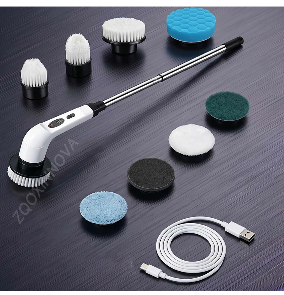 Household Cordless Spin Scrubber Kitchen Gadgets Hair Brushes Bathroom Broom Toilet Mops Electric Multipurpose Cleaning Brush Household Cordless Spin Scrubber Kitchen Gadgets Hair Brushes Bathroom Broom Toilet Mops Electric Multipurpose Cleaning Brush