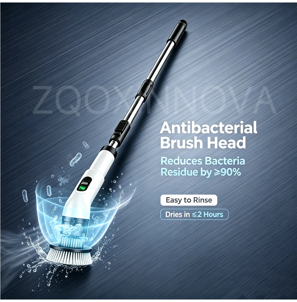 Household Cordless Spin Scrubber Kitchen Gadgets Hair Brushes Bathroom Broom Toilet Mops Electric Multipurpose Cleaning Brush Household Cordless Spin Scrubber Kitchen Gadgets Hair Brushes Bathroom Broom Toilet Mops Electric Multipurpose Cleaning Brush