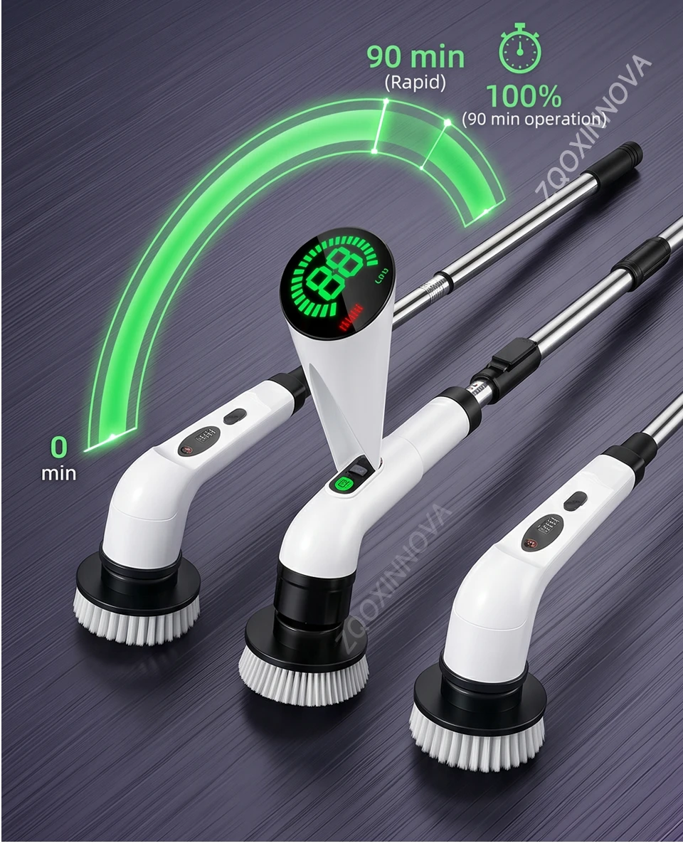 Household Cordless Spin Scrubber Kitchen Gadgets Hair Brushes Bathroom Broom Toilet Mops Electric Multipurpose Cleaning Brush Household Cordless Spin Scrubber Kitchen Gadgets Hair Brushes Bathroom Broom Toilet Mops Electric Multipurpose Cleaning Brush