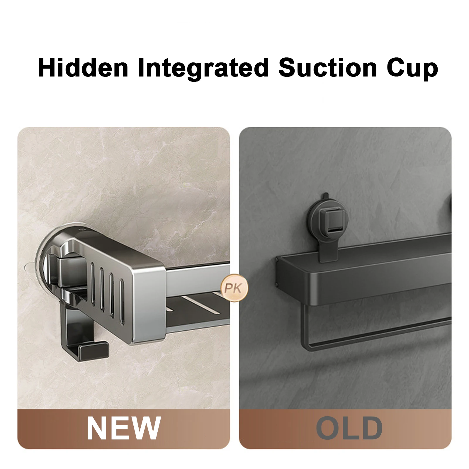 Household Suction Cup Buckle Bathroom Shower Gel Storage Basket Toilet Without Punching Washroom Wall-mounted Storage Rack Household Suction Cup Buckle Bathroom Shower Gel Storage Basket Toilet Without Punching Washroom Wall-mounted Storage Rack