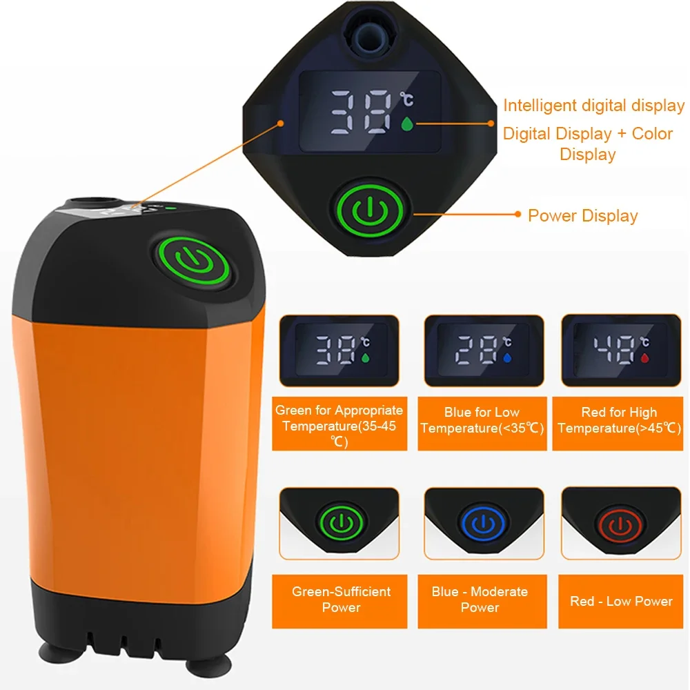 IPX7 Waterproof with Digital Display Portable Electric Shower Pump for Hiking Travel Beach Pet Watering Shower Upgrades IPX7 Waterproof with Digital Display Portable Electric Shower Pump for Hiking Travel Beach Pet Watering Shower Upgrades