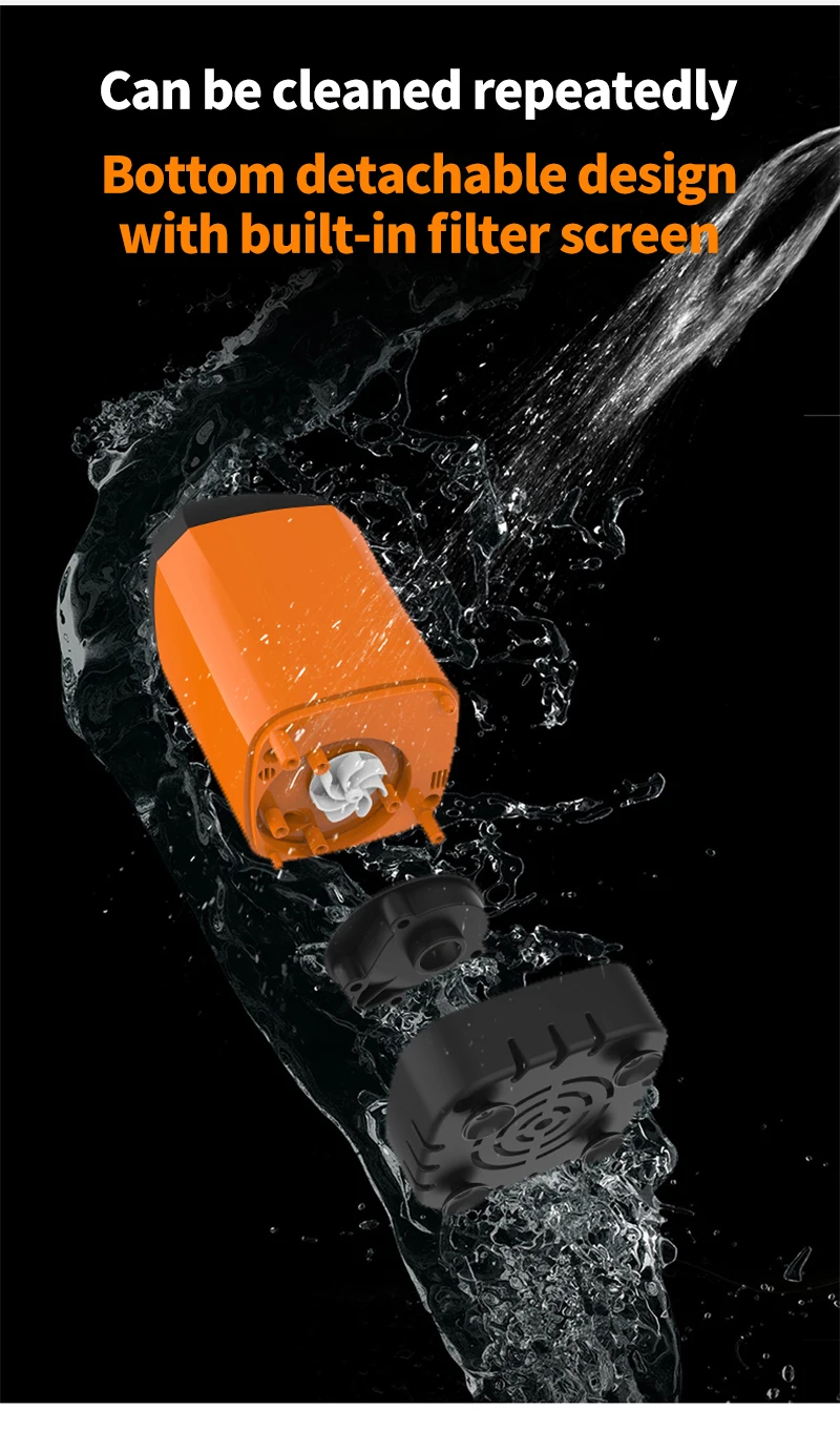 IPX7 Waterproof with Digital Display Portable Electric Shower Pump for Hiking Travel Beach Pet Watering