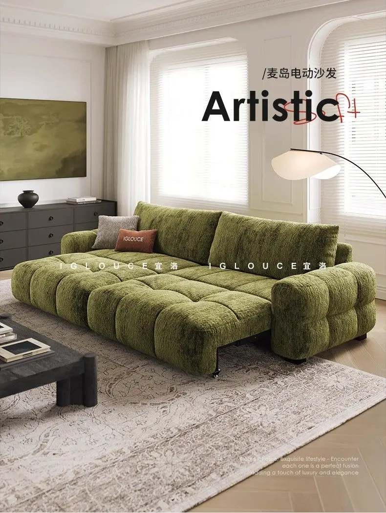 Italian Armrest Electric Sofa Fabric Design Luxury Apartments Lazy Living Room Sofas Luxury 3 Seater Divano Moderno Furniture