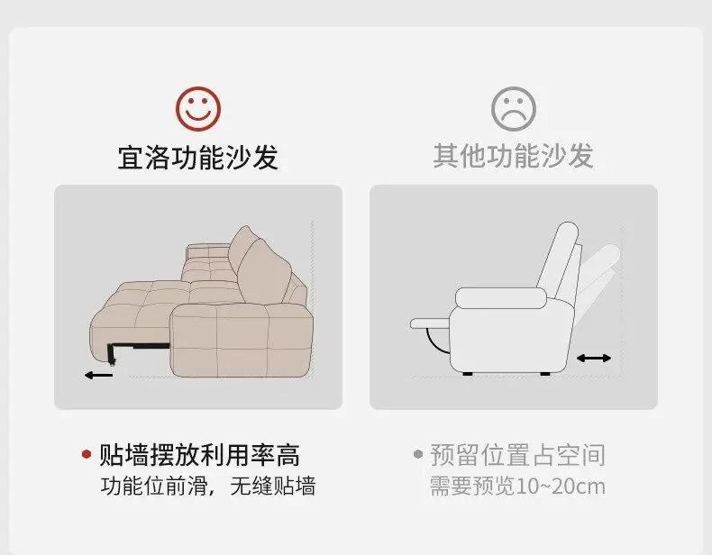 Italian Armrest Electric Sofa Fabric Design Luxury Apartments Lazy Living Room Sofas Luxury 3 Seater Divano Moderno Furniture