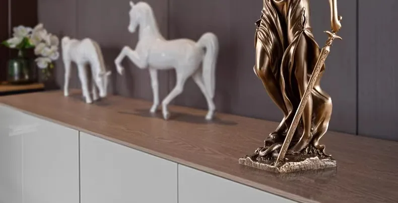 Judicial Fairness and Justice Goddess Figures Statue