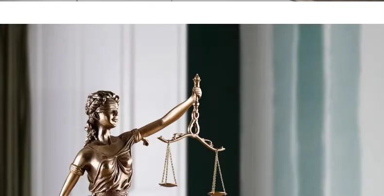 Judicial Fairness and Justice Goddess Figures Statue