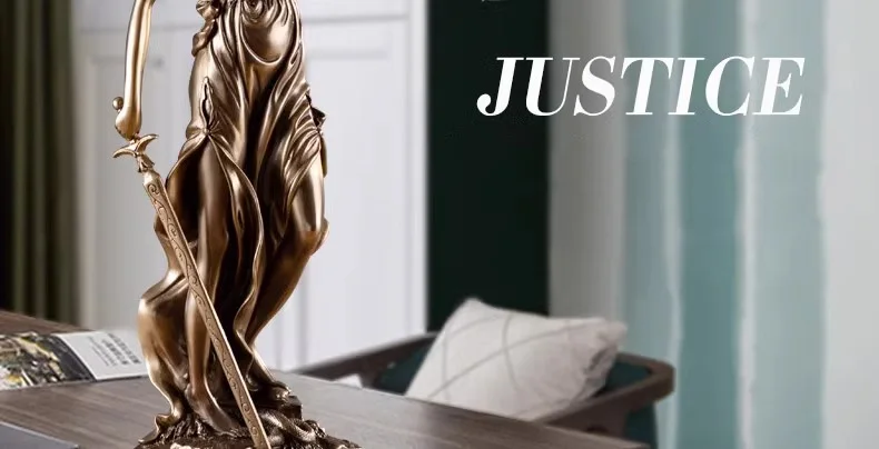 Judicial Fairness and Justice Goddess Figures Statue
