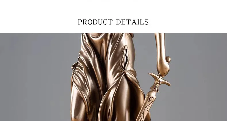 Judicial Fairness and Justice Goddess Figures Statue