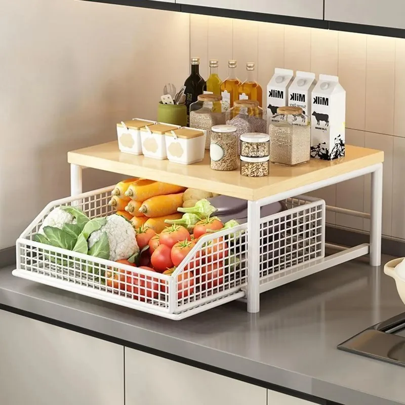 Kitchen Shelf Microwave Rack Storage Space-saving Household Organizer Shelves for Pantry Bathroom Garage Shower Bar Apartment