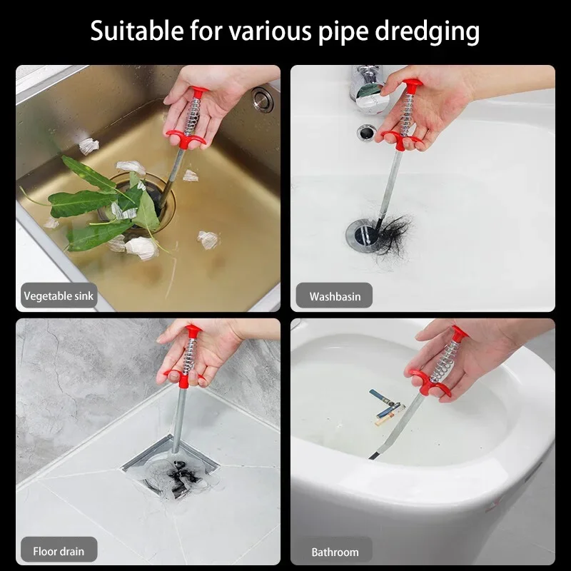Kitchen Sink Cleaning Pipe Plunger and Sinks Sewer Toilet Unclogging With Grab Handle Factory Supply Four-jaw Pickup Unblocker Kitchen Sink Cleaning Pipe Plunger and Sinks Sewer Toilet Unclogging With Grab Handle Factory Supply Four-jaw Pickup Unblocker