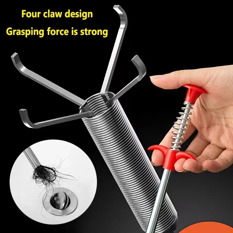 Kitchen Sink Cleaning Pipe Plunger and Sinks Sewer Toilet Unclogging With Grab Handle Factory Supply Four-jaw Pickup Unblocker Kitchen Sink Cleaning Pipe Plunger and Sinks Sewer Toilet Unclogging With Grab Handle Factory Supply Four-jaw Pickup Unblocker