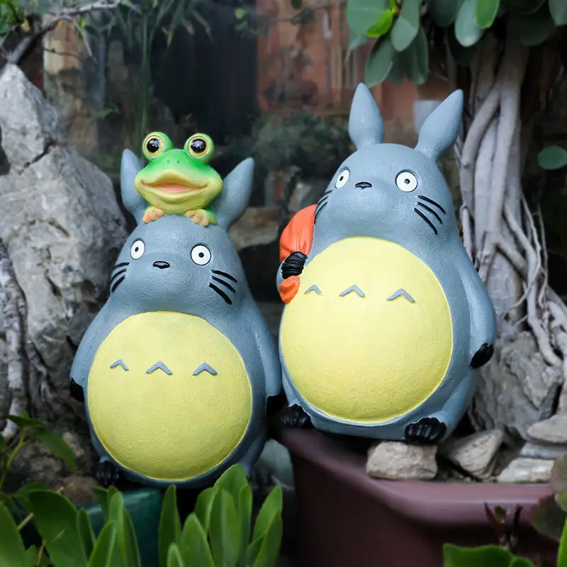 Large Garden Statue Cartoon Anime Totoroed Sculpture Creative Kawaii Miyazakis Hayaos Totoros Resin Figurines Garden Home Decor Large Garden Statue Cartoon Anime Totoroed Sculpture Creative Kawaii Miyazakis Hayaos Totoros Resin Figurines Garden Home Decor