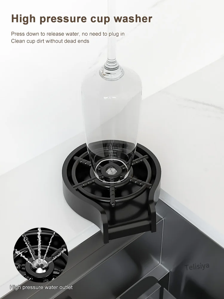 Multifunctional Large Single Slot Stainless Steel Kitchen Sink With Knife Holder
