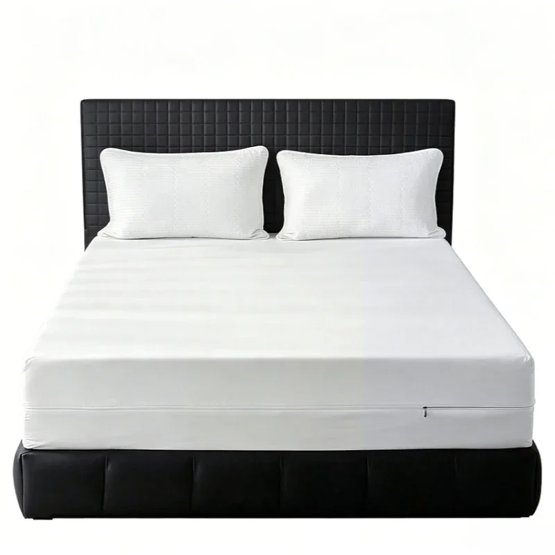 NEW 1PC Nano Waterproof Anti-Slip Mattress Protector 6-Sided Zipper Encasement Silent Breathable Bed Cover for Home Bedroom NEW 1PC Nano Waterproof Anti-Slip Mattress Protector 6-Sided Zipper Encasement Silent Breathable Bed Cover for Home Bedroom