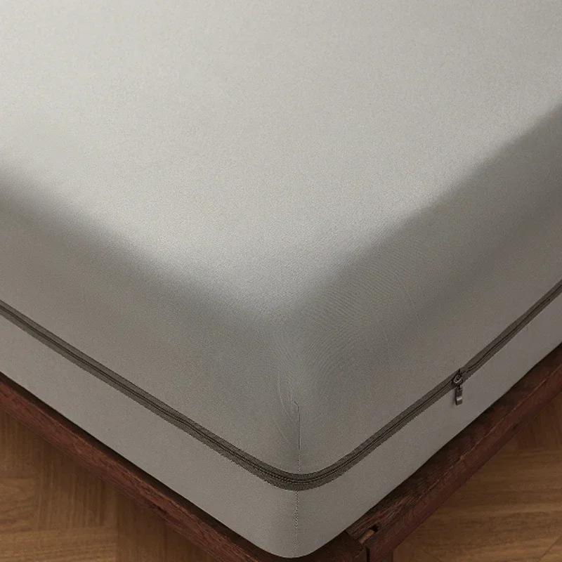 NEW 1PC Nano Waterproof Anti-Slip Mattress Protector 6-Sided Zipper Encasement Silent Breathable Bed Cover for Home Bedroom NEW 1PC Nano Waterproof Anti-Slip Mattress Protector 6-Sided Zipper Encasement Silent Breathable Bed Cover for Home Bedroom