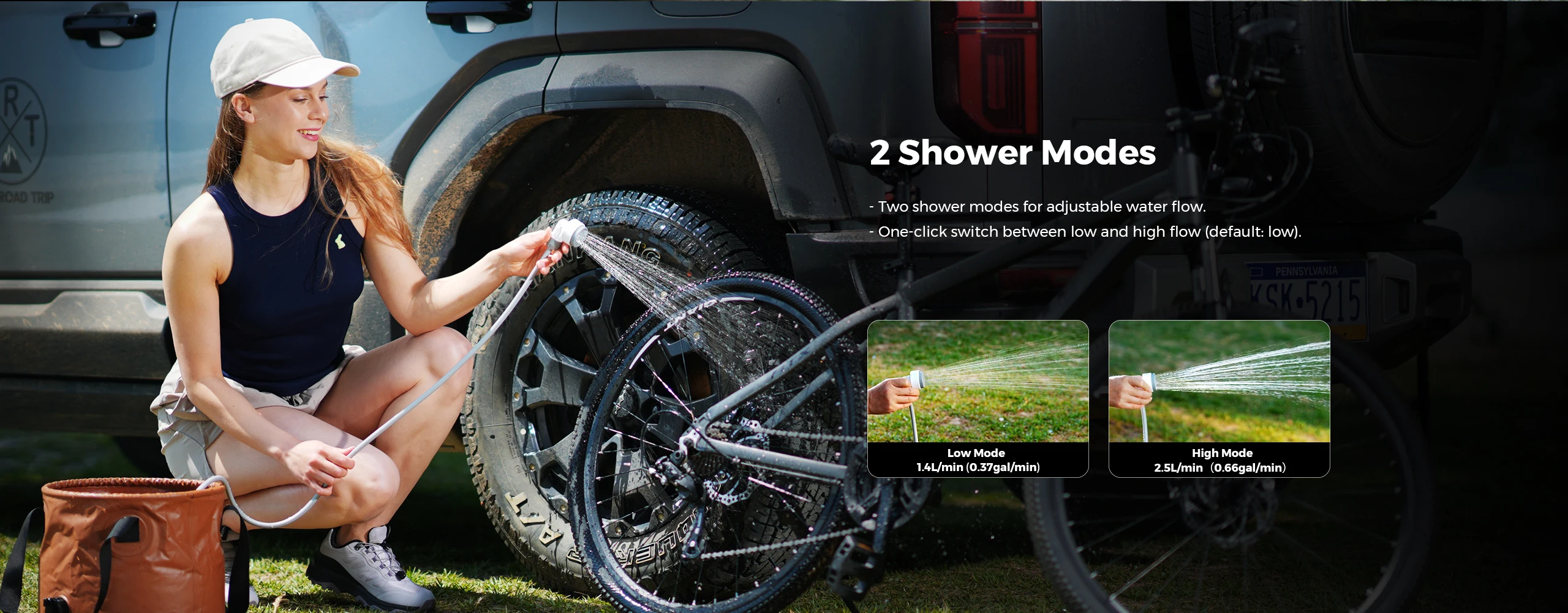 Outdoor Camping Shower Portable Electric Shower Pump Outdoor Camping Shower Portable Electric Shower Pump