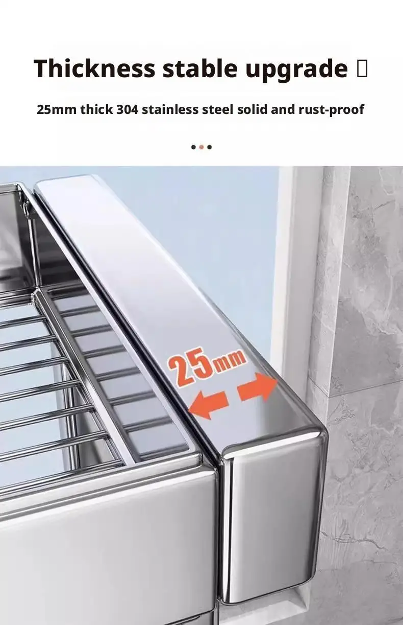 Over Sink Dish Drying Rack Stainless Steel Expandable Drain Bowl Holder Shelf Kitchen Counter Dish Storage Rack Hanger Shelves