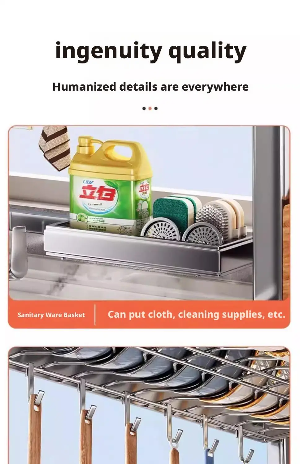 Over Sink Dish Drying Rack Stainless Steel Expandable Drain Bowl Holder Shelf Kitchen Counter Dish Storage Rack Hanger Shelves
