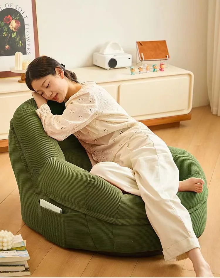 Portable Lazy Sofa Living Room Cheap Single Sofas Adult Tatami Chaise Lounge Relaxing 1-person Sofa Modern Tiny Home Furniture
