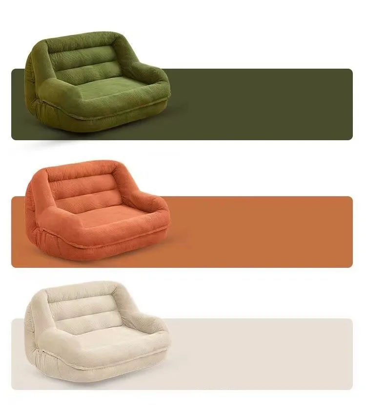 Portable Lazy Sofa Living Room Cheap Single Sofas Adult Tatami Chaise Lounge Relaxing 1-person Sofa Modern Tiny Home Furniture